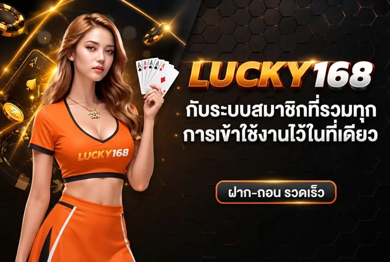 LUCKY168 กับระบบสมาชิกที่รวมทุกการเข้าใช้งานไว้ในที่เดียว